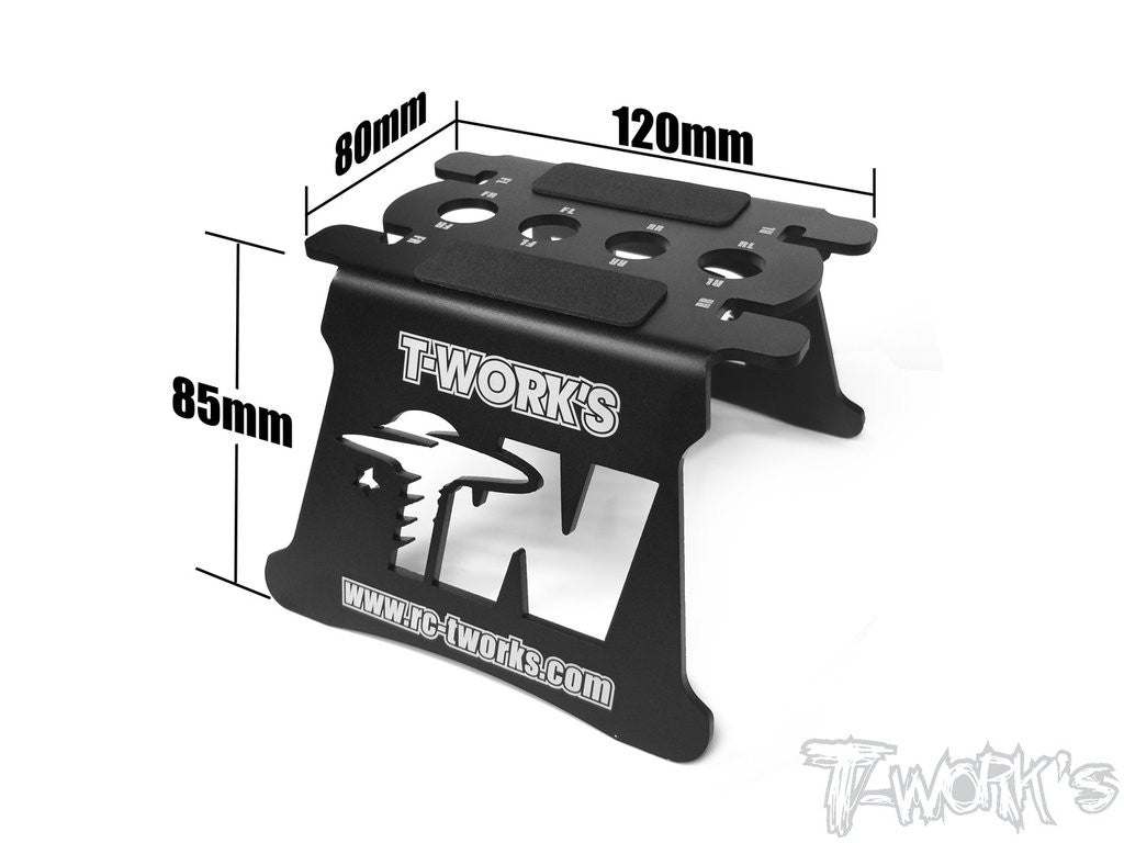 T-Work's Stand Aluminium pour Buggy 1/8 TT017