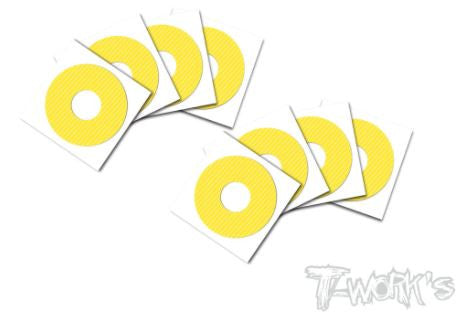 Sticker Rework Jaune T-Work's Stickers Jaune Jantes Buggy 1/8 (x8) TS-056Y