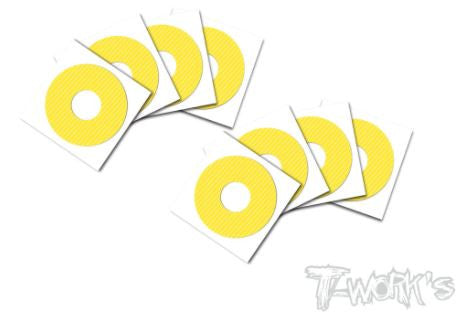 T-Work's Stickers Jaune Jantes Buggy 1/8 (x8) TS-056Y