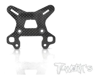 T-Work's Support Amortisseurs Avant Carbone 4mm RC8 B3.1 TO-247-RC8