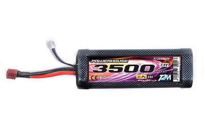 T2M Accu Li-po 7.4V 2S 3500mAH 25C T1335002C