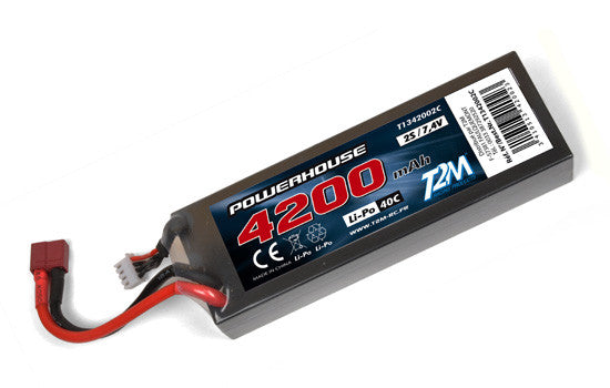 T2M Accu Li-po 7.4V 2S 4200mAH 40C T1342002C