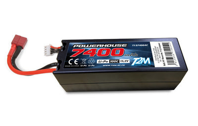 T2M Accu Li-po HV 15.2V 4S 7400mAH 100C T1374004C