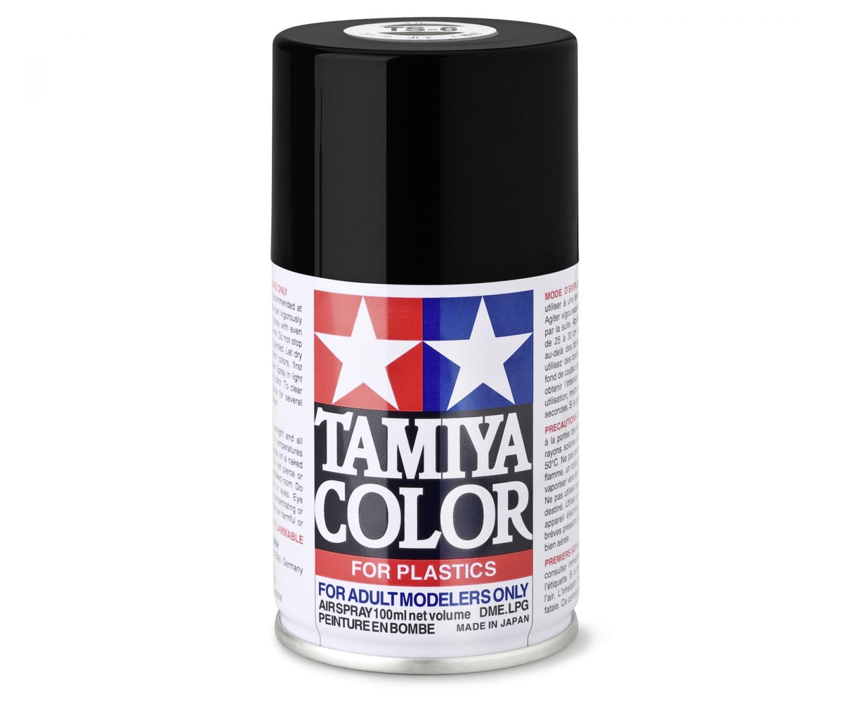 Tamiya Peinture Acrylique TS06 Noir Mat 85006