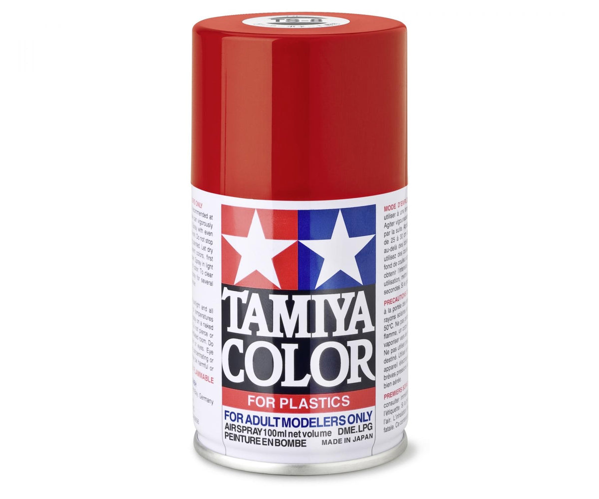 TAMIYA - Peinture Acrylique - TS08 Rouge Italien Brillant - 85008