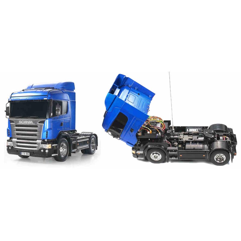 ElectricRC Voiture RC Semi Camion Jouet Double Couche Remorque