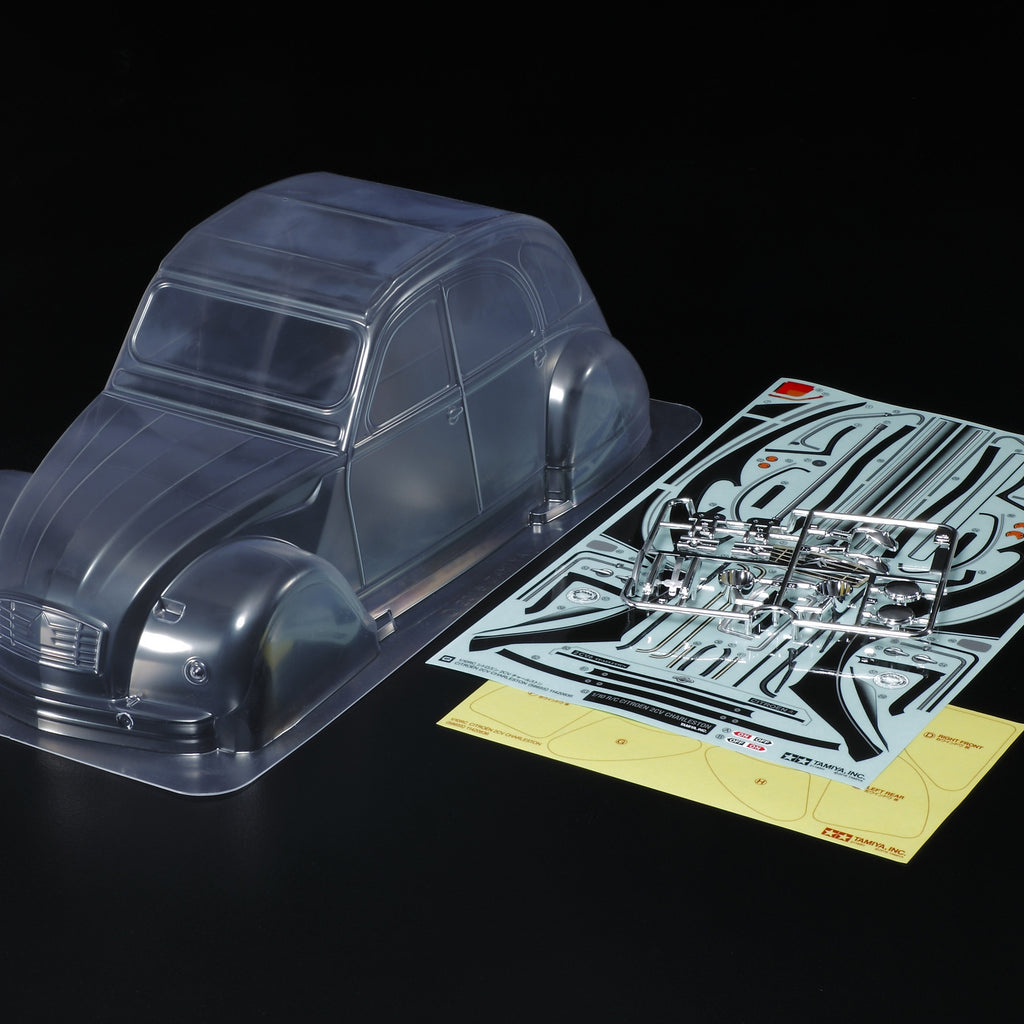 Kit Carrosserie Transparent TAMIYA 51617 - Pour Modèle Réduit Citroën 2CV Rallye, échelle Variable - 13