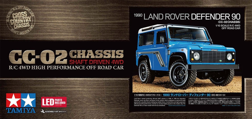 Tamiya CC-02 Land Rover Defender 90 Peint KIT 58700