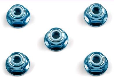 Tamiya Ecrou de roue nylstop bleu 4mm (x5) 53159
