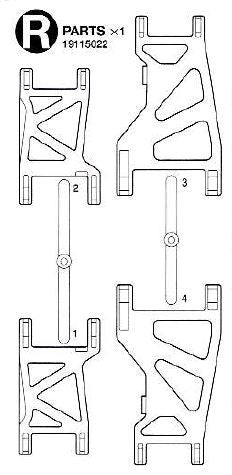 Tamiya Grappe R Triangles BIGWIG 9115022