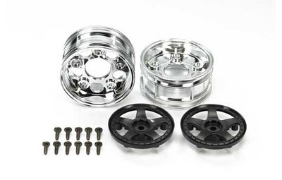 TAMIYA Jantes 2 pieces Chrome/Noir 26 mm 54854