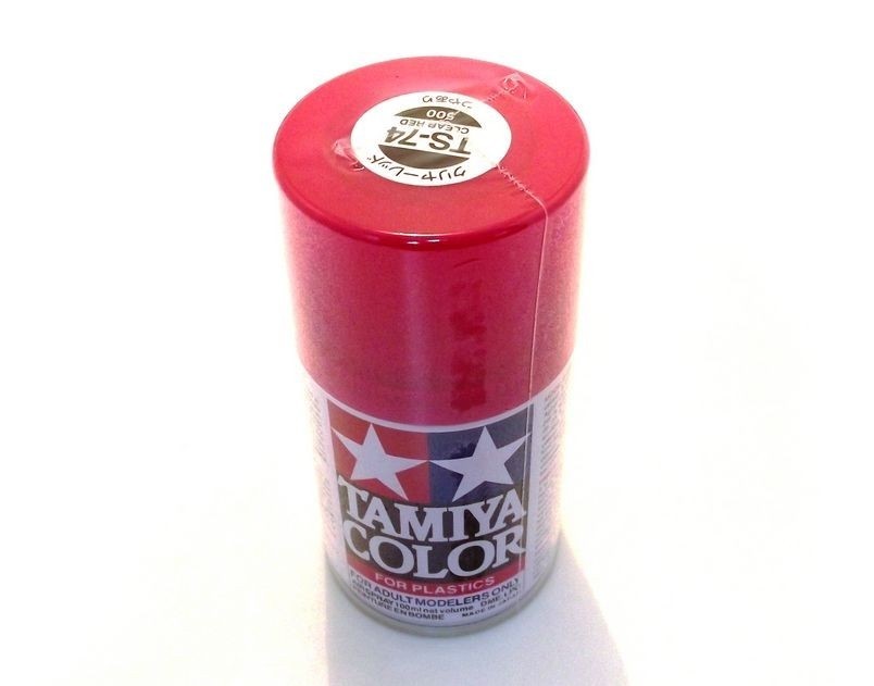 TAMIYA Peinture Acrylique TS74 Rouge Translucide 85074