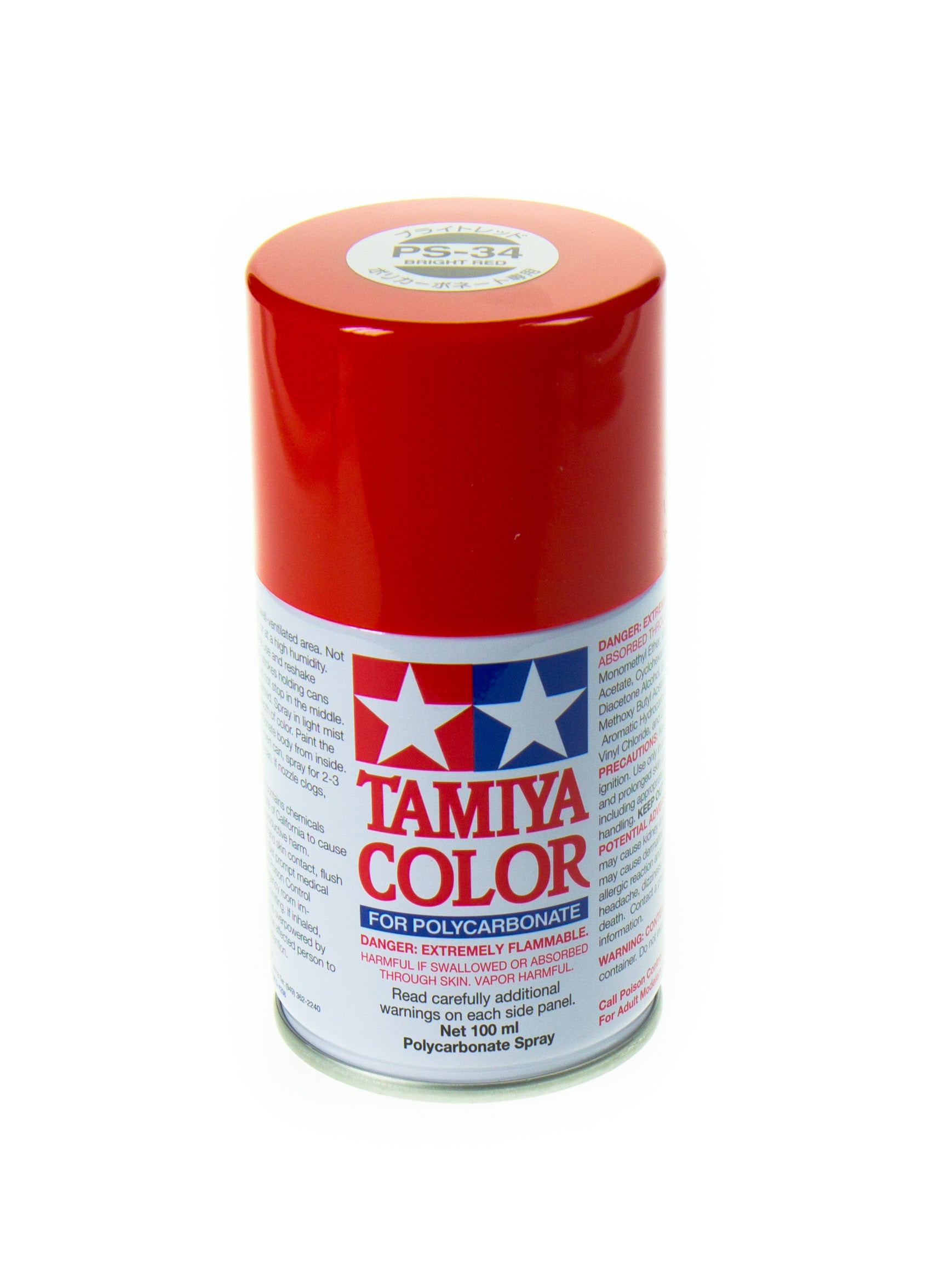 TAMIYA Peinture Lexan PS-34 Rouge Brillant 86034