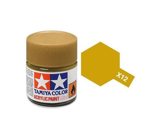 Tamiya Peinture Mini X12 Or Métallisé Brillant 81512