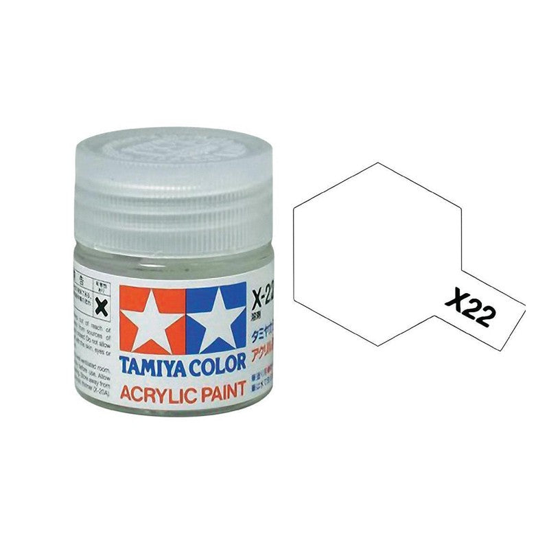 Vernis Transparent Tamiya X-22 – Finition Brillante 10 Ml – Pour Maquettes Aérographe