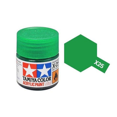 Tamiya Peinture Mini X25 Vert Transparent Brillant 81525