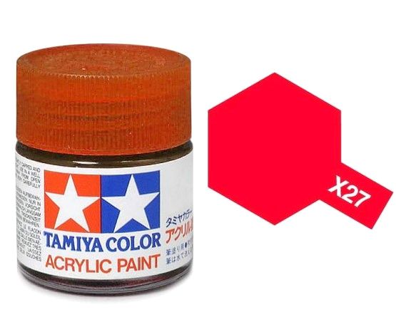 Tamiya Peinture Mini X27 Rouge Transparent Brillant 81527