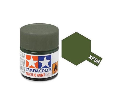 Tamiya Peinture Mini XF58 Vert Olive Foncé 81758