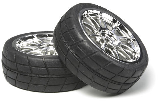 TAMIYA 300053215 - Pneus (2) Slick M - Noir TAMIYA 300053215 - Pneus (2) Slick M - Noir