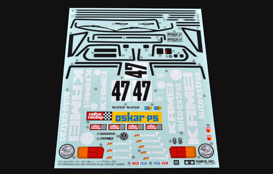 Tamiya Sticker VW Golf MKI Gr2 9498086