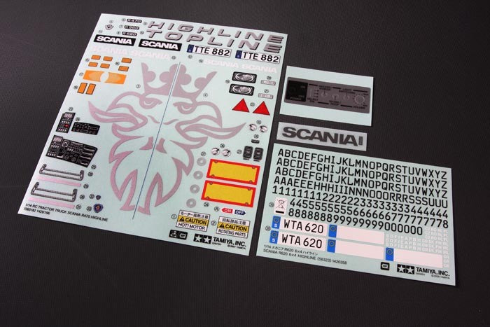 Tamiya Planche de stickers Scania 9495581