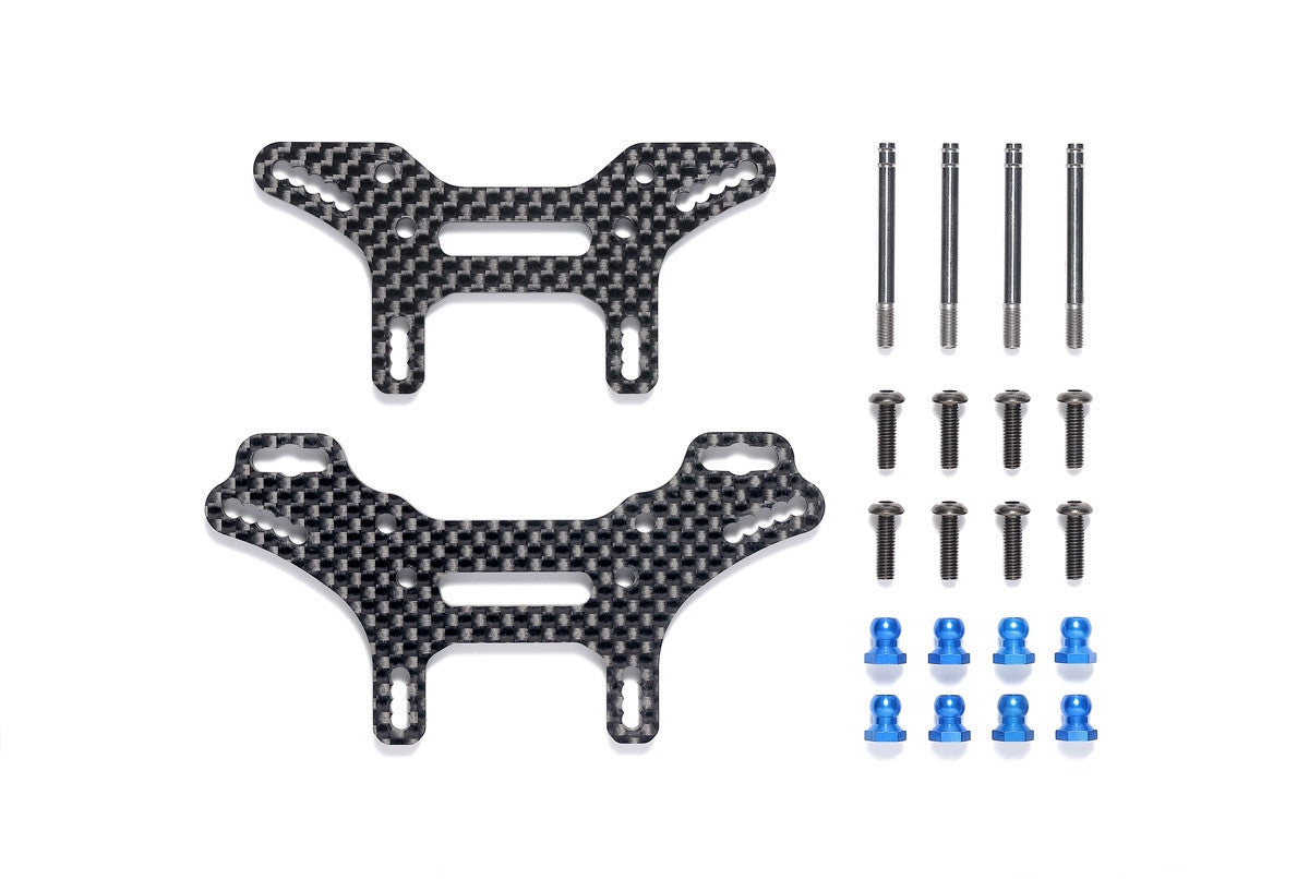 Tamiya 300053581 - Accessoires Carbone Racing Standard Lot De 2 Pour Châssis F104