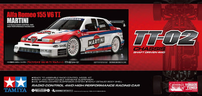 Tamiya TT-02 Jagermeister Alfa Romeo 155 V6 KIT 58585