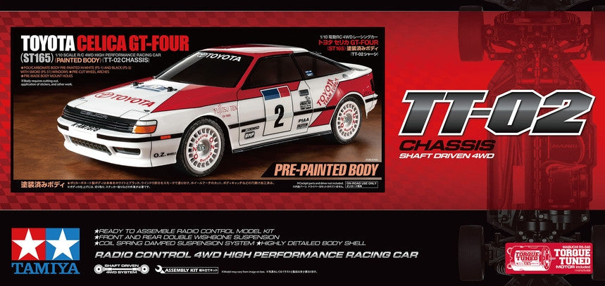 Tamiya Toyota Celica GT-Four ST165 TT-02 | - RC auta a RC Tamiya Toyota Celica GT-Four ST165 TT-02 | - RC auta a RC