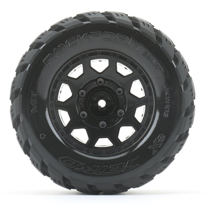 Jetko RC Pneus MT Rockform + Jantes Noir 2.8" (x2) MT 1/10 JK2803CB