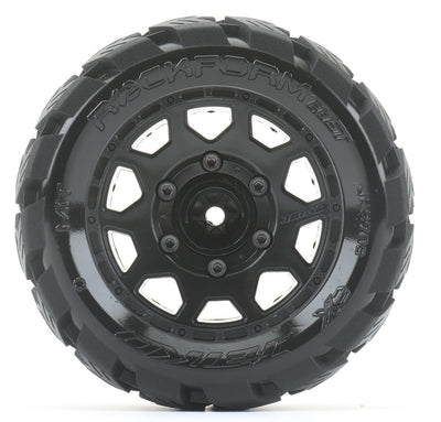 Jetko RC ST Pneus Rockform + Jantes Noir 2.8" (x2) ST 1/10 JK2703CB