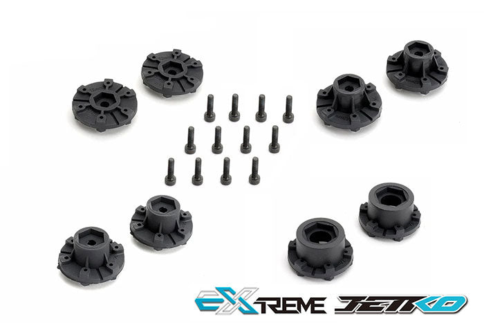 Jetko RC Pneus MT Rockform + Jantes Noir 2.8" (x2) MT 1/10 JK2803CB