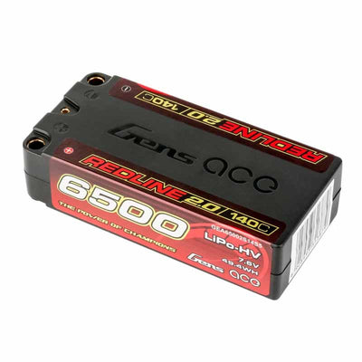 Gens Ace Redline 2.0 Hv Bateria lipo Shorty 7.6v 6500mah 140C 2S1P