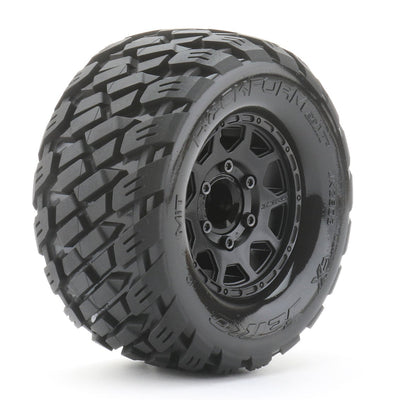 Jetko RC Pneus MT Rockform + Jantes Noir 2.8" (x2) MT 1/10 JK2803CB