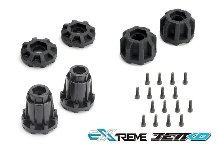 Jetko RC Pneus King Cobra + Jantes Noir 3.8" (x2) Maxx JK1602CB