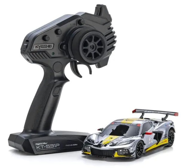 Kyosho Mini-Z RWD MR04 Corvette C8-R Chrome 20th Anniversary + KT531P