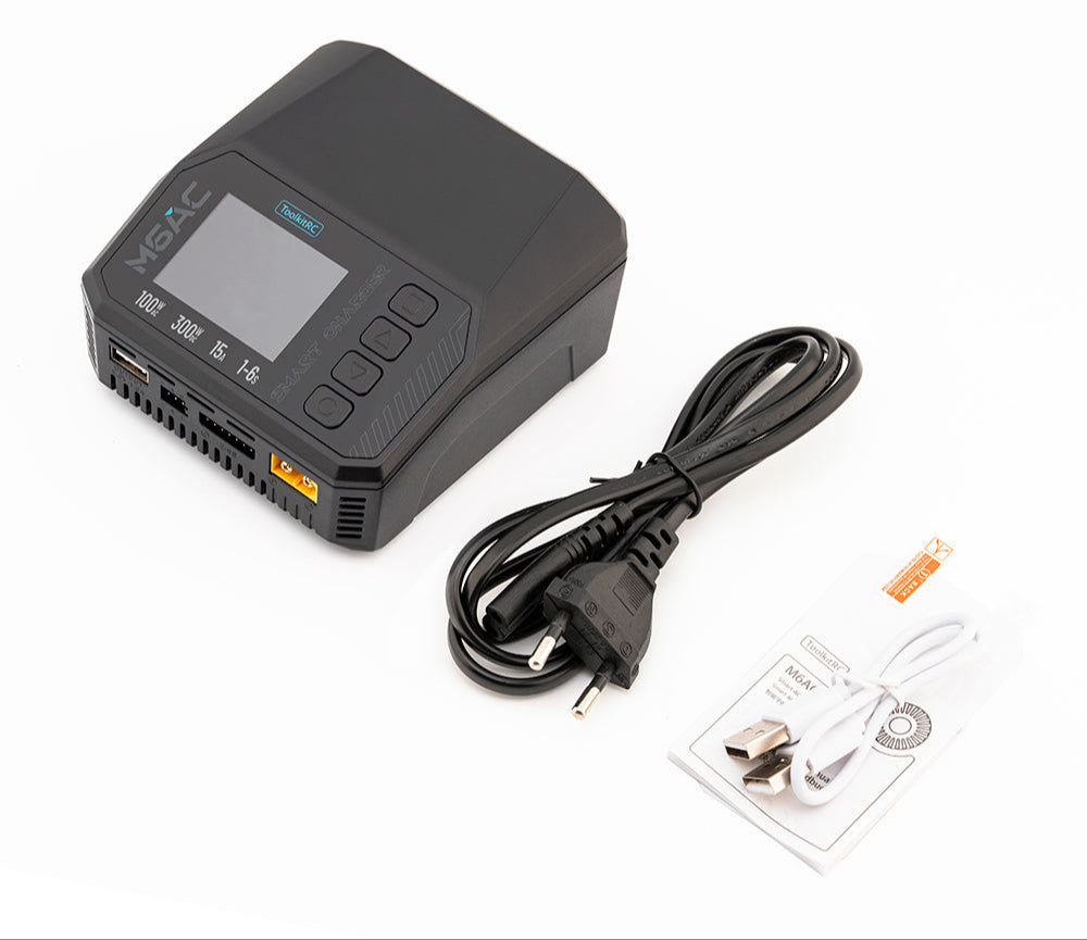 ToolkitRC Cargador M6AC 1-6S 15A 100W AC/DC TK13800