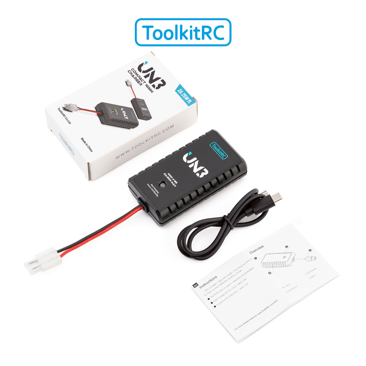 ToolkitRC U3 NIMH 4-8 Cell 2A USB-C Charger TK13500
