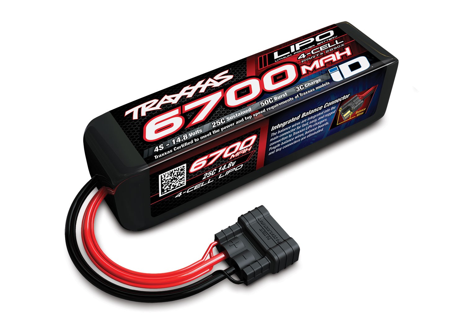 Traxxas Accu Lipo 14.8V 6700mAh ID 2890X