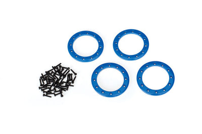 Traxxas Beadlock 1.9" Bleu Alu (x4) 8169X