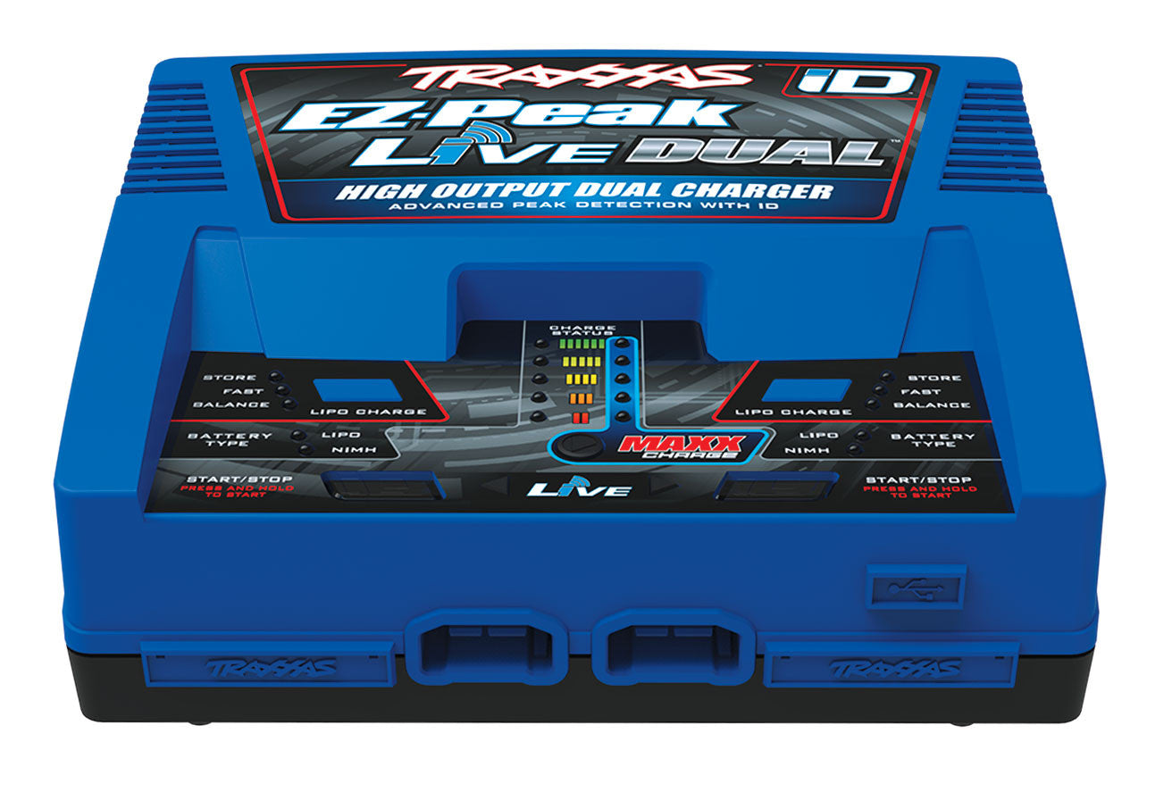 Traxxas Chargeur EZ-Peak Live Dual iD Bluetooth 200W 2973G