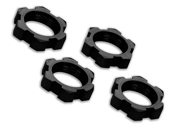 Traxxas Ecrous de Roues 17mm alu Noir (x4) 7758A