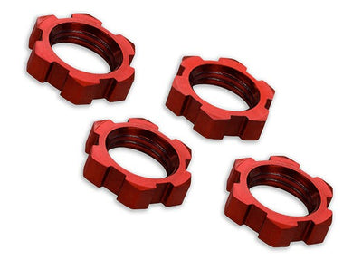 Traxxas Ecrous de Roues 17mm alu rouge (x4) 7758R