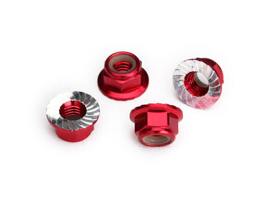 Traxxas Écroues Nylstop de roues Alu Rouge 8447R