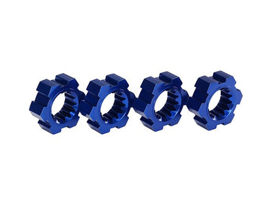 Traxxas Hexagones de Roues 24mm alu bleu (x4) 7756X