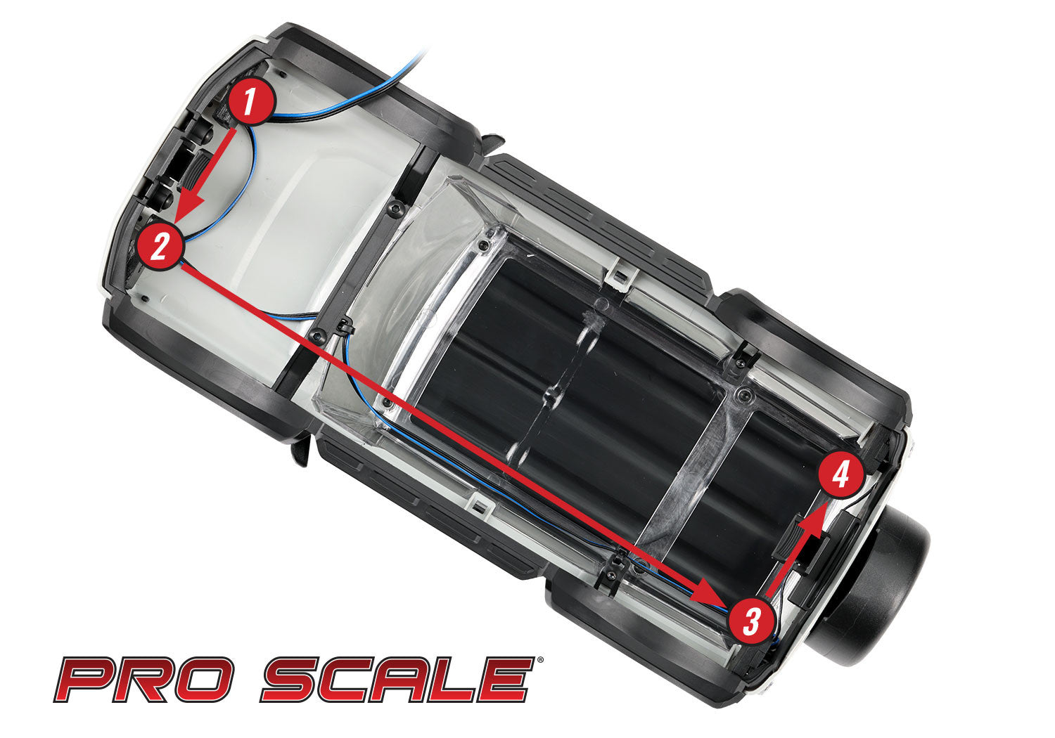 Traxxas LED Scheinwerfer montiert für Überrollbügel acheter en ligne chez  Modellsport Schweighofer