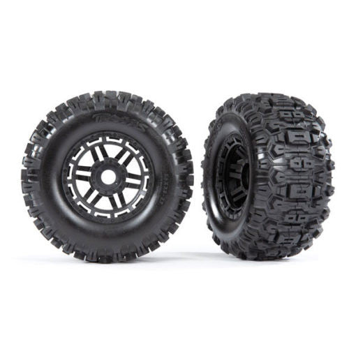 Traxxas Roues Montées/Collées Sledgehammer Maxx (x2) 8973