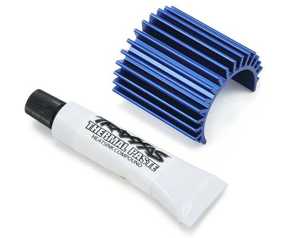 TRAXXAS - Radiateur Alu bleu 380 - 3374