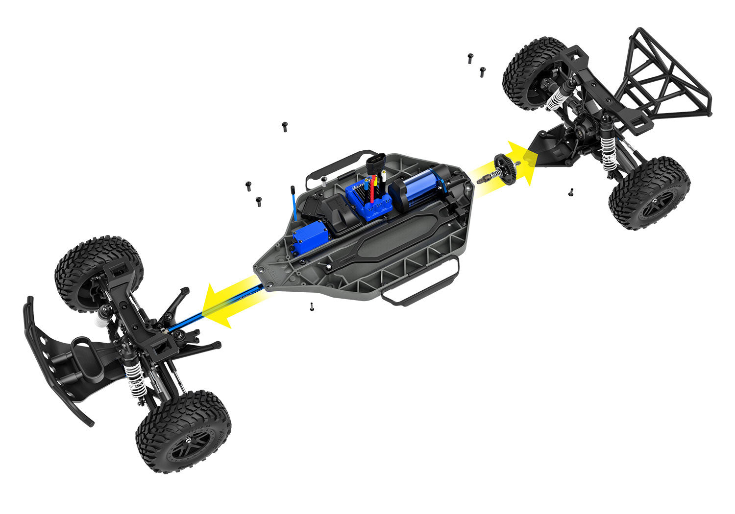 Traxxas Slash 4x4 VXL TSM ID RTR (Sans Accu/Chargeur) 68286-4