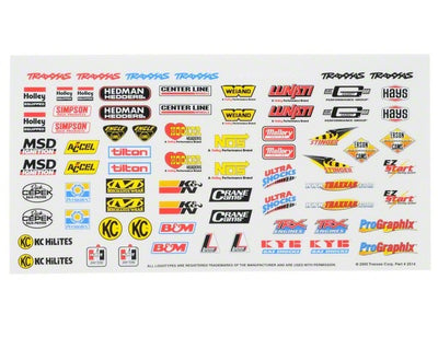 Traxxas Stickers racing sponsors 2514