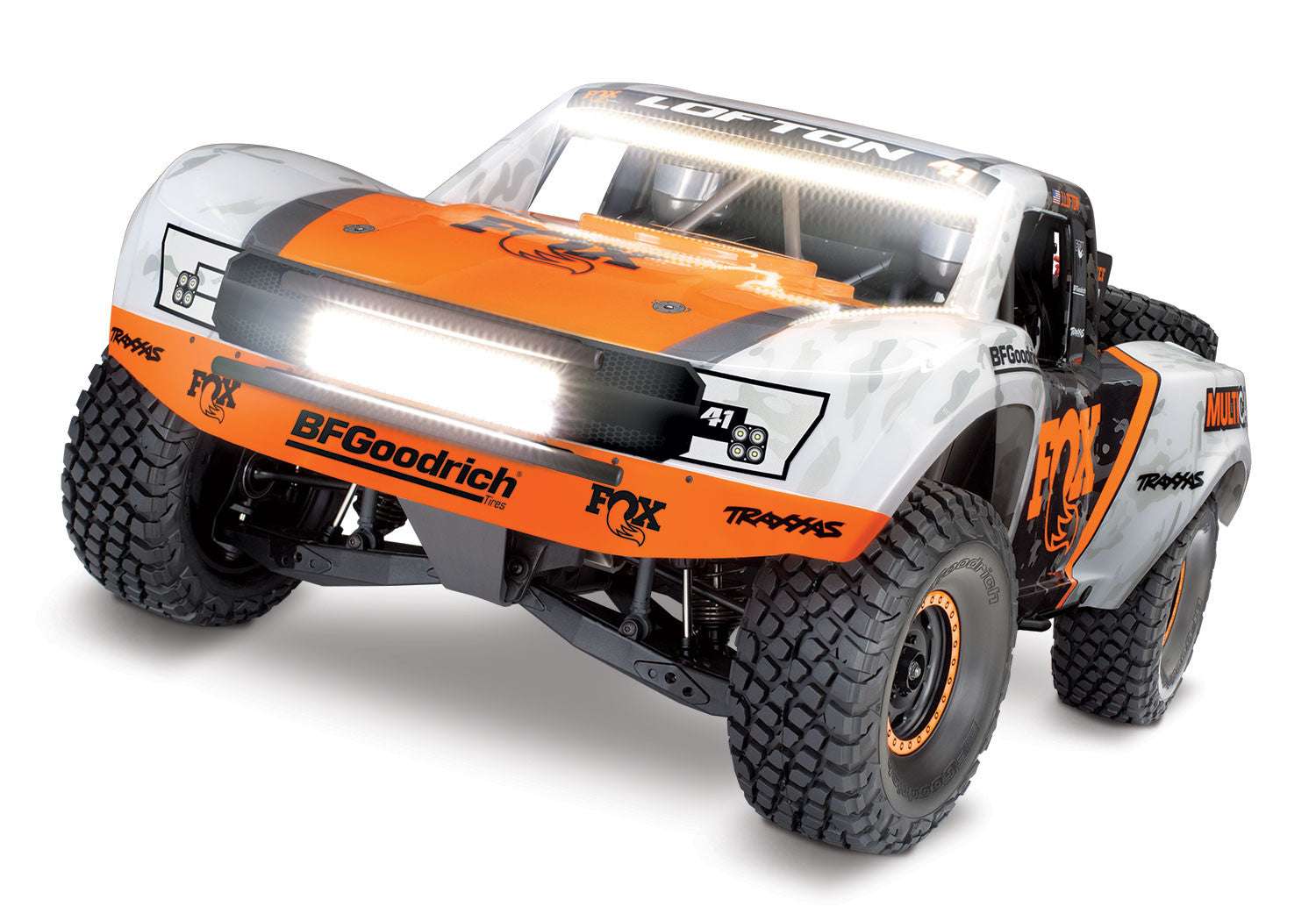 Traxxas Voiture Télécommandée Sledge 4WD 1/8 Electric Monster Argenté